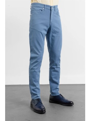 İmza A.turkuaz 5 Cep Düz Paça Gabardin Slim Fit Pamuklu Pantolon 1003260318