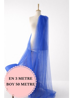 Narin Kumaş Evi Paket Hayal Tül Saks Mavi - Abiye, Düğün, Nişan, Kına, Organizasyon, Süsleme Tülü