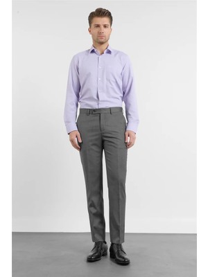 İmza Siyah-Haki Yan Cep Kendinden Desenli Comfort Fit Classic Pantolon 1003255177