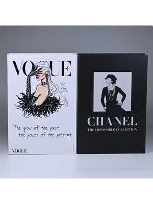 Kethuda Concept 2 Li Impossıble Siyah Beyaz & The Power Mask Dekoratif Kitap Kutu