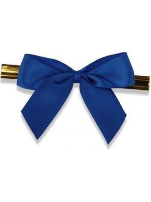 Papirüs Mavi Küçük Boy Klipsli Kurdele (50 Adetlik Paket)