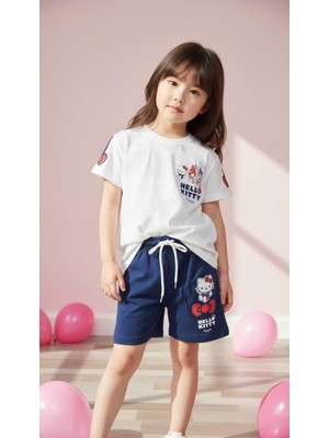 Cg Kids Kuromi Hello Kitty Kız Çocuk Alt Üst Takım Süper Kalite Kumaş Sırt Baskı Detay