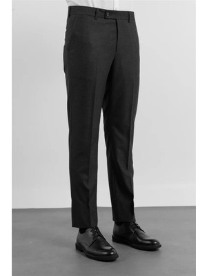 İmza Siyah Yan Cep Comfort Fit Esnek Pantolon 1003255176