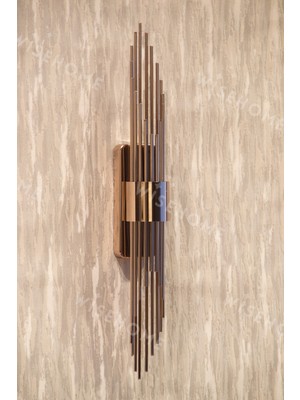 wisehome Wısehome Lumina Rose Pilli Duvar Apliği – Modern Rose Dekoratif Işık