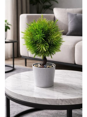 B&Nine Yapay Top Çam Ağaç Dekoratif Yapay Çiçek