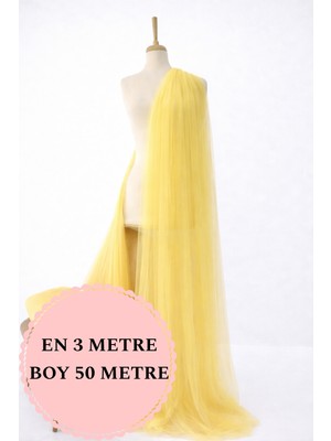 Narin Kumaş Evi Paket Hayal Tül Sarı - Organizasyon, Kostüm Tasarımı, Abiye, Paketleme, Süsleme Tülü