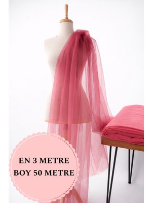 Narin Kumaş Evi Paket Kristal Tül Pembe - Organizasyon, Paketleme, Süsleme, Dekorasyon, Abiye Tülü