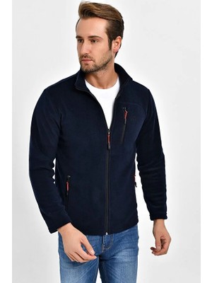 Dynamo Erkek Lacivert Fermuarlı Cepli Polar Ceket 6544