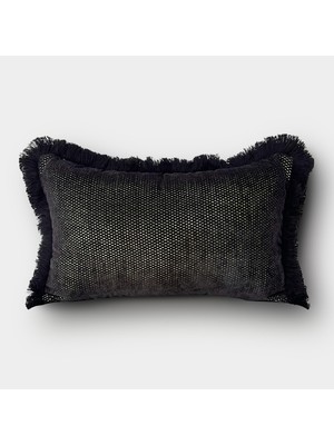 Lidoma Home "noir" Püsküllü Kırlent Kılıfı - 30X50 - Gold