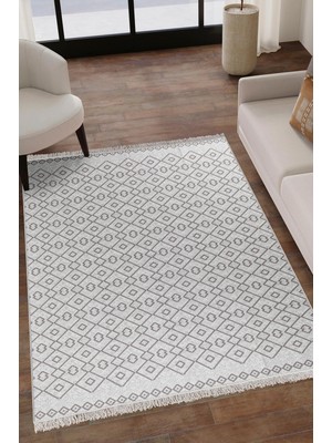 Carpet Diem Home Design Alya- Çift Taraflı, Katlanabilir, Yıkanabilir, Pamuk Kilim; Salon, Oturma Odası, Balkon
