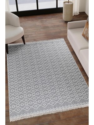 Carpet Diem Home Design Alya- Çift Taraflı, Katlanabilir, Yıkanabilir, Pamuk Kilim; Salon, Oturma Odası, Balkon