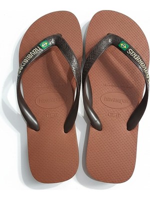 Havaianas Brasıl Logo Erkek Kahverengi Terlik - 4110850