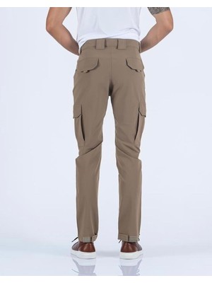 Attack Erkek Bej Kargo Pantolon Slim Fit Çok Cepli Günlük & Outdoor Pantolon