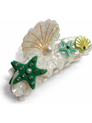 New Obsessions Deniz Figürlü Lüks Asetat Mandal Toka