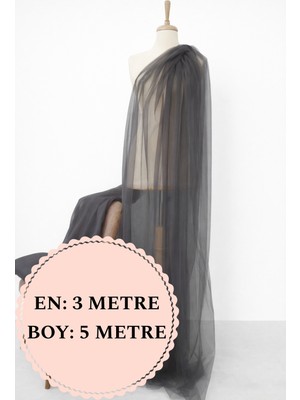 Narin Kumaş Evi Hayal Tül Antrasit - Parti, Organizasyon, Düğün, Nişan, Kına, Abiye, Doğum Günü, Süsleme Tülü