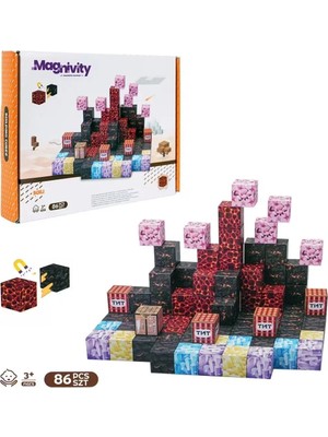 Mega Oyuncak Magnivity Manyetik Bloklar 86 Parça