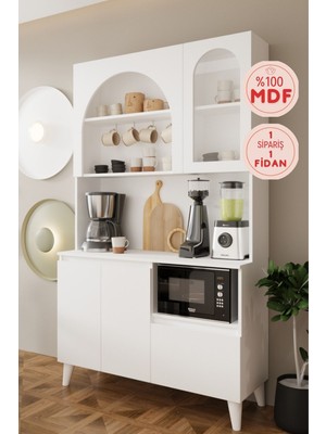 Balneom Pera 120 cm Mdf Kahve Köşesi