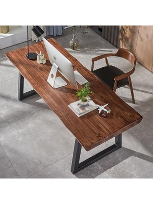 Timber's Team Arven- Ahşap Kütük Yemek Masası / Toplantı Masası / Çalışma Masası V Ayak