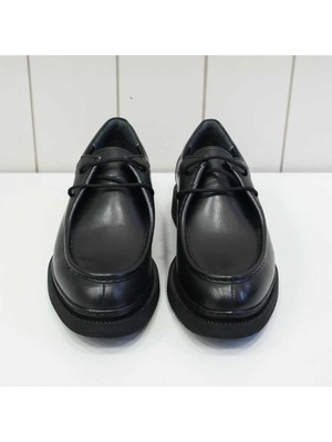Beystil Hakiki Deri Siyah Erkek Ayakkabı