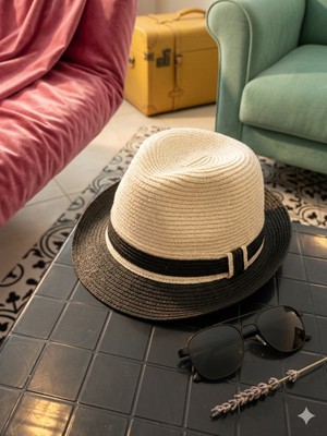 Şapkacımadam Hasır Unisex Fötr Şapka