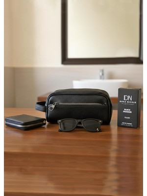 Duke Nickle Erkek Çanta Gözlük Cüzdan Parfüm 4’lü Lüks Şık Hediye Seti –