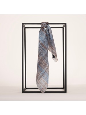 Piramit Naturel Eşarp | Kırçıllı Zemin