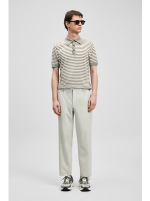 Lufian Eron Smart Erkek Chino Pantolon Slim Fit Taş