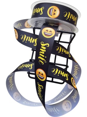 Grogren Kurdele 2.5 cm 20 Metre Emoji Siyah (Ulutaş)