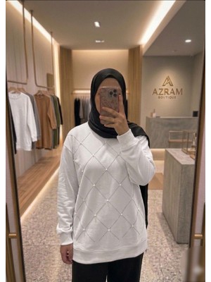 Azram Fashion Kadın Baklava Desenli Tesettür Tunik