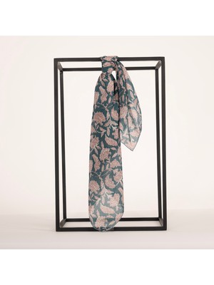 Piramit Naturel Eşarp | Bahar Nakışı