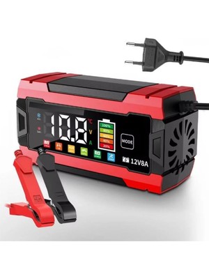 Auhma AOC11 12V 8A Dijital Ekranlı Akıllı Akü Şarj ve Onarım Cihazı
