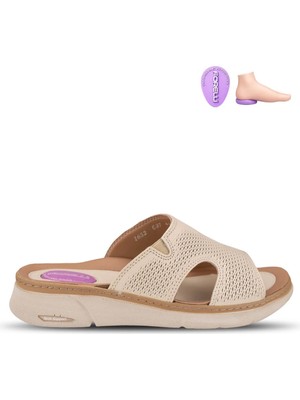 Forelli Hanna-G Kadın Deri Terlik Bej