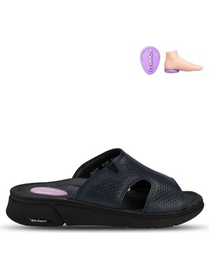 Forelli Hanna-G Kadın Deri Terlik Lacivert