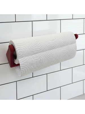 Asa Store Kırmızı Peçete Tutucu Duvara Monte Pratik Kağıt Havlu Askısı