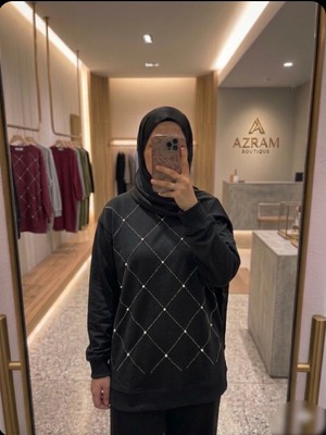 Azram Fashion Kadın Baklava Desenli Tesettür Tunik