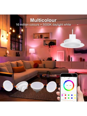 Spot Lamba, Benzersiz Çok Renkli , Bluetooth, Echo ''aleksa'' Özelikli. 95-110 mm