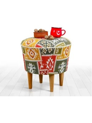 Vivense Rug Puf, Beyaz