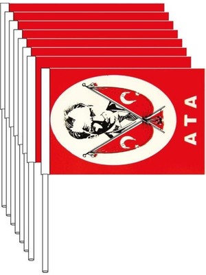 Bayrak- Kağıt Sopalı Küçük Türk-Atalı 80'li