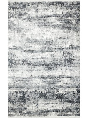 Eko Halı Verona Vr 02 Cream Grey Xw Yumuşak Ipeksi Tuşeli Yüksek Alçak Oymalı Modern Ince Makine Halısı