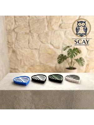 Scay Yaprak Şekilli Modern Katı Sabunluk