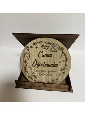 Öğretmenler Gününe  Ahşap Kutu