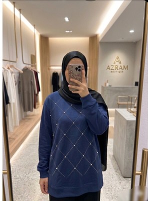 Azram Fashion Kadın Baklava Desenli Tesettür Tunik