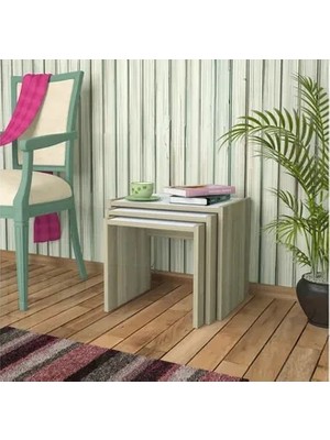 Vivense Antares Ahşap Zigon Sehpa, Cordoba