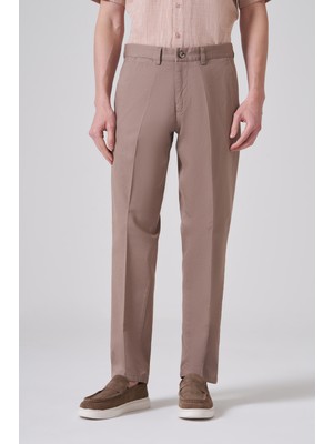 Morven  Erkek Vizon Pamuk Trend Dynamic Fit Chino Pantolon