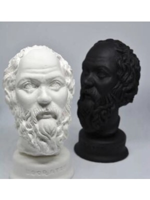 2 Li Sokretes Büst Heykel Biblo Sokrotes