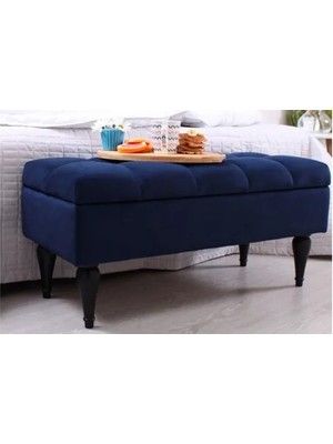 Vivense Balloon Sandıklı Puf, Lacivert