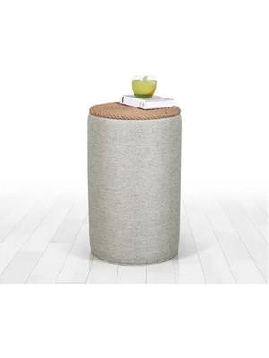 Vivense Filika Sehpa Puf, Gri