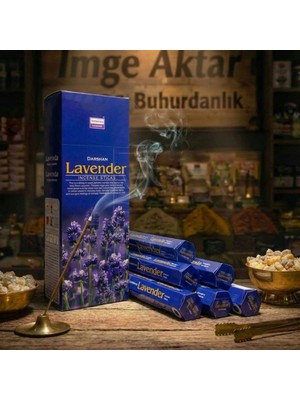 İmge Aktar Darshan Lavanta (Lavender) Çubuk Tütsü (20'li Paket)