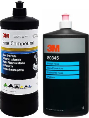 3m 09375 Ince Pasta 1 Lt + 80345 Parlatıcı Cila 1 Lt Seti