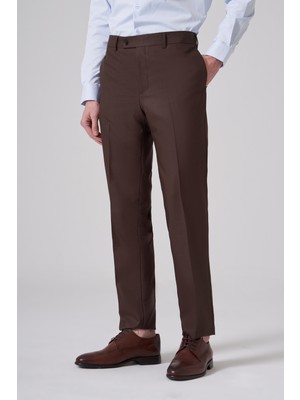 Morven  Erkek Kahve Basic Slim Ft Pantolon
